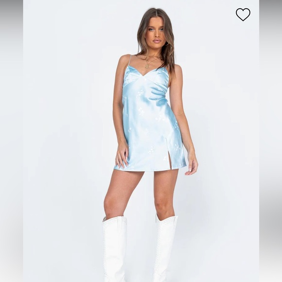 Princess Polly Stargazing mini dress blue floral - Picture 3 of 11